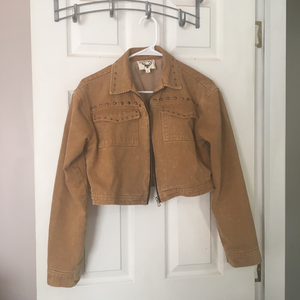 Western style cropped jacket